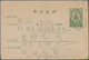 29495 Korea-Nord: 1950, Stationery Card 50 Ch. Order Of Merit Green (4) With October 1950 Postmarks; 9, 11 - Korea (Noord)