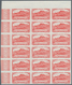 29529 Reunion: 1933, Definitives Pictorials, 50c. "Piton D'Anchain" IMPERFORATE, 28 Pieces Within Marginal - Covers & Documents