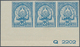 29560 Tunesien: 1901, Coat Of Arms, 25c. Blue IMPERFORATE, 33 Copies Within Marginal Units (two Blocks Of - Tunesië (1956-...)
