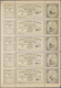 29728 Frankreich - Postpaketmarken: 1890/1930, PARIS PARCEL STAMPS, Collection Of Ten Different Booklet Pa - Andere & Zonder Classificatie