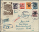 29770 Kroatien: 1941/1942, 2nd Overprint Issue, Lot Of 15 Commecial Covers/cards Incl. Two Commercially Us - Kroatië