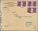 29770 Kroatien: 1941/1942, 2nd Overprint Issue, Lot Of 15 Commecial Covers/cards Incl. Two Commercially Us - Kroatië