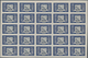 29797 Monaco: 1949, Airmails 300fr., 500fr., 1000fr., Three Values In IMPERFORATE Blocks Of 25, Unmounted - Ongebruikt