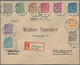 31032 Deutschland: 1870/1955, Belegeposten Mit Vielen Deutsches Reich Dienstpost Briefen, Welche Bereits V - Verzamelingen