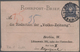 31764 Deutsches Reich - Ganzsachen: 1876/1926, ROHRPOST: Sammlung Von Ca. 26 Karten/Briefe Gelaufen Und Ca - Andere & Zonder Classificatie