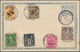 31831 Deutsche Post In China: 1898/1901, 3 Pfg. - 50 Pfg. Krone/Adler Mit Steilem (56°) Aufdruck "China" A - China (kantoren)