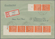 32260 Sowjetische Zone - West-Sachsen: 1945/1946, Dauerserien Einzel- Und Mehrfachfrankaturen: Sehr Gehalt - Andere & Zonder Classificatie