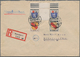 Delcampe - 32576 Französische Zone: 1946/1949, Vielseitige Partie Von Ca. 150 Briefen Und Karten, Meist Gelaufene Pos - Andere & Zonder Classificatie