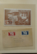 Delcampe - 32592 Saarland Und OPD Saarbrücken: 1947-1959 Album With 54 Covers, FDC's And Cards Of Saar 1947-1959, Inc - Andere & Zonder Classificatie