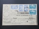 Türkei 1919 Paketkarte Schöne Frankatur! Noyaux D'abricots Schenker & Cie In Wien. Transit. Albert Jossue Constantinople - Briefe U. Dokumente