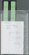 32833 Bundesrepublik - Rollenmarken: 1971/1973, UNFALLVERHÜTUNG (schwarze Nrn): Posten Rollenenden RE 5 + - Rolstempels