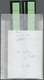 32833 Bundesrepublik - Rollenmarken: 1971/1973, UNFALLVERHÜTUNG (schwarze Nrn): Posten Rollenenden RE 5 + - Rolstempels