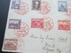 Tschechoslowakei 1928 Roter Sonderstempel 10 Jahre Republik. Satzbrief. Einschreiben Praha 1 - Storia Postale