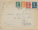 1922 - ENVELOPPE ENTIER SEMEUSE Avec JOLI AFFRANCHISSEMENT TRICOLORE COMPLEMENTAIRE De PARIS => GENEVE (SUISSE) - Enveloppes Types Et TSC (avant 1995)