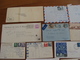 Delcampe - LOT 350 TIMBRES SUR LETTRES CARTES ETRANGERES DDR RUSSIE USA BRESIL AFRIQUE ROYAUME UNI ETC 1947 A ANNEES 80 VOIR PHOTOS - Autres & Non Classés