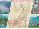 Postcard Map Multiview West Kootenays British Columbia Canada My Ref  B22608 - Maps