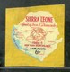 Sierra Leone 1964 6sh World Fair Map Odd Shaped Self Adhesive Sc C19 MNH # 618 - Sierra Leone (1961-...)