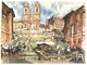 (234) Italy - Roma Monuments (2 Cards) Spanish Steps / St Jean Latran Basilica) - Monuments