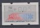 ISRAEL 1988 KLUSSENDORF ATM 0.05 SHEKELS NUMBER 006 WITH BACK NUMBER - Franking Labels