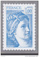 = A SAISIR Bloc Gommé Sabine De Gandon 1f00 Bleu Phil@poste Sans Valeur Faciale Représentation Du Timbre 1973 En Bleu - Autres & Non Classés