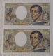 Billet Banque De France Suite 2 X 200 Francs Montesquieu 1994 B.157 N°404745/46. - 200 F 1981-1994 ''Montesquieu''