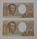 Billet Banque De France Suite 2 X 200 Francs Montesquieu 1994 B.157 N°404745/46. - 200 F 1981-1994 ''Montesquieu''