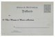 WURTTEMBERG ALLEMAGNE 2 PFENNIG - ENTIER POSTAL - Entiers Postaux