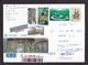 China: Registered Stationery Cover To Aruba, 2012, 4 Extra Stamps, Buddha, Fish, Rare Destination (label Over 2 Stamps) - Brieven En Documenten