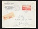 Lettre Recommandée De Monaco Le 24/06/1939 Pour Lyon Le  25/06/1939 Avec Le N°179 Seul Rare !!!   TB - Covers & Documents