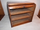 Bureau / ANCIEN RANGE COURRIERS AVEC FERMETURE A RIDEAU / NOYER / 33X26X30 CM - Autres & Non Classés