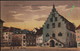 AK/CP Karlstadt Am Main  Marktplatz   Gel/circ.ca  1920    Erhaltung/Cond.  2 , Eckknick  Nr. 00412 - Karlstadt