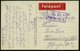 1916 (3.4.) Straßburg, S/ W.-Feldpost-Ak.: Universität Mit Rotem Feldpost-Label + Briefstempel Train-Ers. Abt.15 - I. We - Other & Unclassified