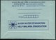 1995 INDIEN, 75 P. Inl.-Falbrief, Schiff, Blau Mit Rs. Slogan: AVOID WATER STAGNATION HELP MALARIA ERADICATION (Malaria- - Other & Unclassified