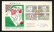 2 Lettres Premier Jour Monaco 12/121963 Circulée à Milan Bloc N°624 à 627 & 628 à 631 Centenaire Football Association TB - Used Stamps