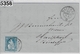 1863 Helvetia 31/23 Wattwyl Via Bahnpost Zürich-St. Gallen, Gossau To Hauptwil 30. Mar 63 - Lettres & Documents