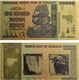 Souvenir Zimbabwe 100 Trillion Dollars Banknote Color Gold P 91 UNC - Andere - Afrika
