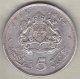 MAROC. 5 DIRHAMS AH 1384 (1965) .HASSAN II .ARGENT - Marokko