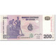 Billet, Congo Democratic Republic, 200 Francs, 2007, 2007-07-31, KM:99a, NEUF - República Del Congo (Congo Brazzaville)
