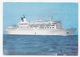 (RECTO / VERSO) PAQUEBOT CAR FERRY LIBERTE - SOCIETE MARITIME CORSE MEDITERRANEE - CPM GF VOYAGEE - 75 - Ferries