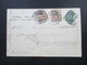 DR Elsass 1905 AK Trachten Elsässerin Alsacienne. Germania Frankatur Mit 3 Marken / 4 Stempel! Vogesen - Elsass