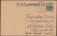 Belgique 1915 Carte Postale Franchise Militaire, Entier D'occupation Surchargé Feldpostbrief Pour Soldat Allemand. Rare - Deutsche Besatzung