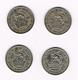 )  GREAT BRITAIN 4 X 1 SHILLING  1947/48/49 +1950  ENGLISH  CREST - I. 1 Shilling