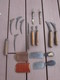 LOT OUTILS ANCIENS DE RELIURE DE LIVRES - Knives/Swords