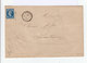 Timbre Sur Enveloppe Napoléon III 20 C Bleu Obl. Losange. CAD Souppes  Type 22 Perlé1861. (514) - 1849-1876: Période Classique