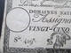 Frankreich Assignat De Vingt - Cinq Sols 4. Janviers 1792. Sie 419e. 25 Sols - ...-1889 Circulated During XIXth