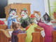 Jugoslawien 1935 Postkarte Katzen In Der Schule! 5-Farben-Frankatur!! Einschreiben Zagreb 1 No 13.333 Nach Königsee - Briefe U. Dokumente