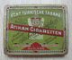 AC - ATIKAH CUGARETTEN ECHT TURKISCHE TABAKE CIGARETTE TOBACCO EMPTY VINTAGE TIN BOX - Empty Tobacco Boxes