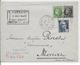 RECOMMANDE PROVISOIRE - 1945 - LETTRE De AMIENS (SOMME) => MENAT - GANDON + MAZELIN - 1921-1960: Période Moderne