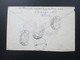 USA 1927 Flugpostmarke Nr. 306 MiF Registered No 594015. 8 Stempel - Brieven En Documenten