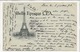 PRÉCURSEUR 1898 /// 75 - PARIS 07 - Tour Eiffel ++++++ Vers Strasbourg, Alsace, 1898 - Distrito: 07